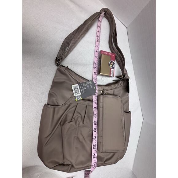 Travelon Anti-theft RFID Crossbody Bag W Matching Wallet & Security Wallet NEW - Picture 7 of 12
